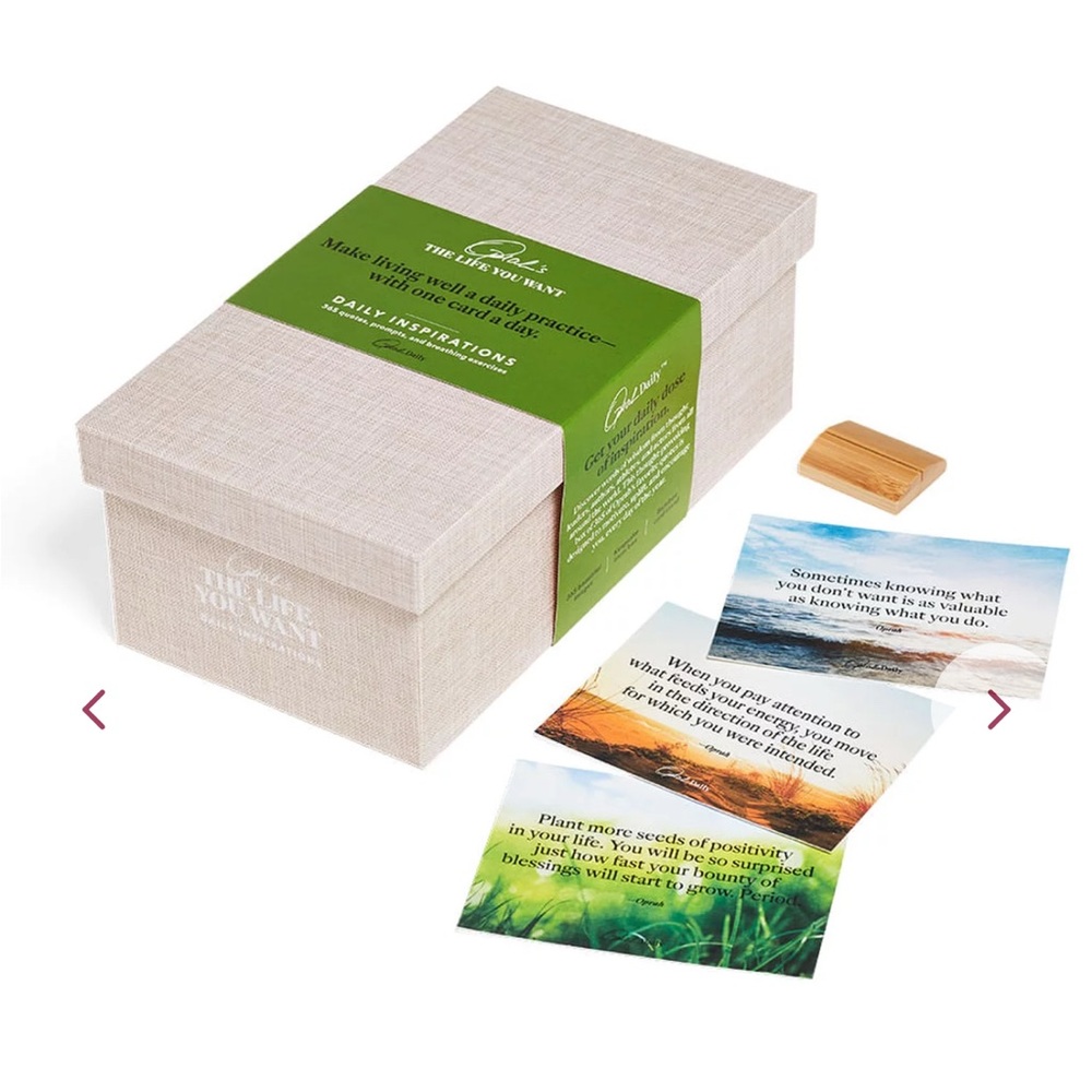 Oprah’s The Life You Want Daily Inspirations Box with Cards NWOT NIB